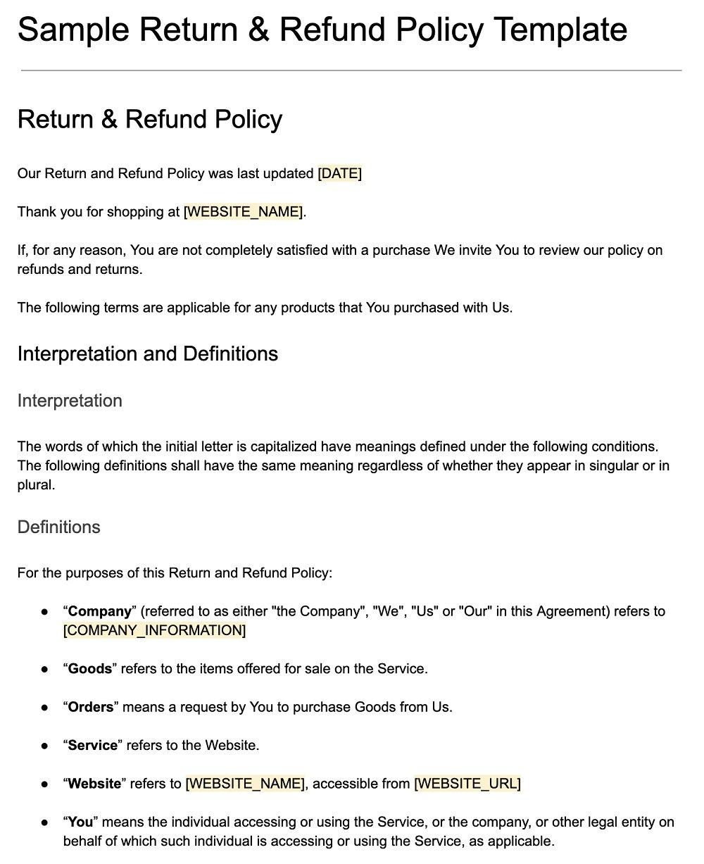 Establishing Clear Return and Refund Policies